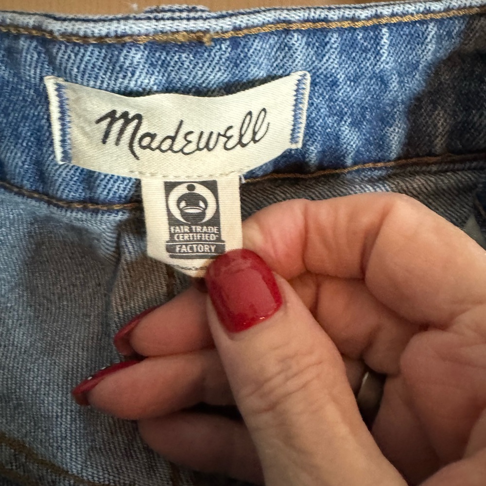 Madewell Classic Curvy Perfect Vintage Straight Denim Jeans 31 Tall